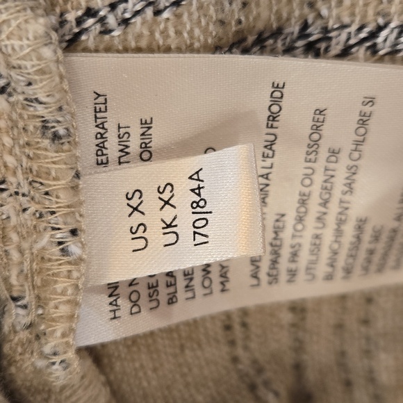 Free People Boho Cottage Praire Striped Peasant Dress Black Tan Size XS - Picture 10 of 12